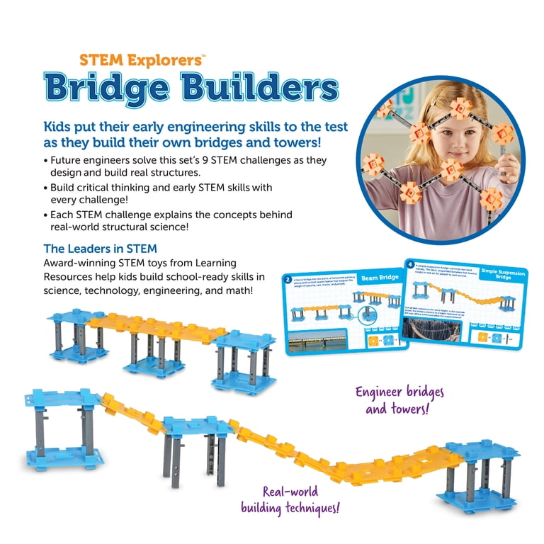 Learning Resources STEM Explorers Bridge Builders Set photo 6