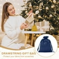 thumbnail image 4 of Uxcell Satin Drawstring Gift Bags for Jewelry, Candy, and Party Favors Navy Blue 6 x 8 Inch, 4 of 7