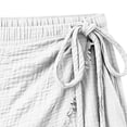 thumbnail image 4 of Ceisia Men's Linen Wrap Beach Shorts Elastic Waist Raw Edge Casual Shorts Gifts, 4 of 4