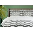 thumbnail image 4 of Ambesonne Grey Duvet Cover Sets, Rustic Wooden Planks Art, 2-King, Grey White, 4 of 7