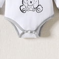 thumbnail image 4 of Gibobby Conjunto térmico bebé Bebé Niños Niñas Manga Larga Mono Estampados De Animados Pantalones Sombrero Trajes(Blanco, 12-18 Meses), 4 of 5