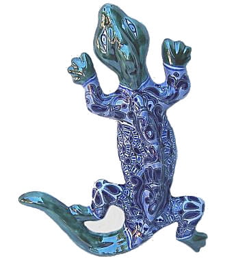 Fine Crafts Imports Blue Garden Ceramic Iguana Fine Crafts Imports Blue Garden Ceramic Iguana