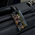 thumbnail image 4 of Rocky Mountain National Park Animals Moose Cougar Bear Beaver Elk Rectangle Leather Luggage Card Suitcase Carry-On ID Tag, 4 of 8