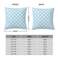 thumbnail image 4 of YFYANG Square Decorative Throw Pillow Case (Without Pillow Insert), Blue Vintage Plaid Texture Bedroom Sofa Car Cushion Cover, 26"x26", 4 of 9
