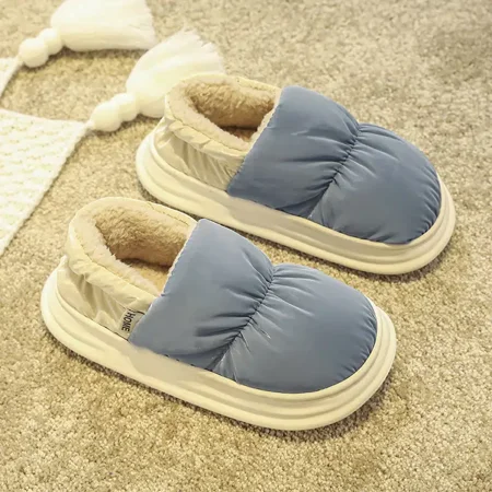 

Men‘s Fleece Cotton Slippers Couple‘s Waterproof Warm Sandals For Winter