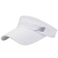 thumbnail image 3 of Sun Protection Mesh Baseball Cap for Men Women Summer Outdoor Visor Hat Hollow Breathable Sports White, 3 of 4