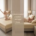 thumbnail image 5 of Unique Bargains Microfiber Bed Sheets Cooling for Comfortable Sleep 59.1"x78.7" Beige, 5 of 5