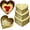 Gold, variant on 3 Pcs Mother's Day Heart Shaped Gift Boxes with Lids 100g Shredded Paper Fill Nesting Heart Flower Boxes for Wedding Birthday Baby Showers Present Packaging(Black)