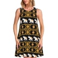thumbnail image 1 of Disketp traditional Elephant para Vestido sin Mangas para Mujeres, Vestidos de Verano para Mujeres, Casual y Holgado para la Playa, 1 of 7