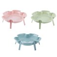 thumbnail image 2 of 3PCS Serving Plate Creative Flower Shape Fruit Plate Snack Plate Food Plate, 2 of 10