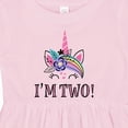 thumbnail image 4 of Inktastic 2nd Birthday Unicorn 2 Year Old Girl Girls Baby Dress, 4 of 5