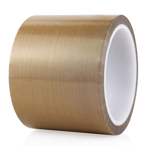 Teflone Tape PTFE Glass Cloth Coated, (3-inch x 33 Feet 0.18mm) High Temperature Fiberglass Adhesive for Vacuum Sealer Machine