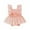 Pink, variant on FAOWME Summer Baby Tulle Dress Square Collar Net Flying Sleeve Bow Skirt Girls Baby Kids Bodysuit White 6-12 Months