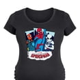 thumbnail image 3 of Marvel Your Friendly Neighborhood Spider-Man - Spider Suits - Maternity Scoop Neck Graphic T-Shirt, 3 of 5