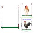 thumbnail image 3 of Columpio de pollo Percha Pollo Juguete Pollo s Pájaros grandes Loros UNA Zulema Columpio de escaleras para aves de corral de patio trasero, 3 of 8
