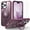 winered, variant on ELEHOLD for iPhone 15 Plus Case Matte Translucent Cover with 360° Rotatable Foldable Ring Holder Stand Strong Magnetic Compatible with MagSafe Shockproof Protection Case,purple