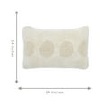 thumbnail image 6 of Peppermint Home Polka Dots Cotton Decorative Pillow Cover, 14"x 24", Ivory, 6 of 6
