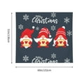 thumbnail image 3 of Pofeuu Three Cute Christmas Gnomes Print Wall Tapestry Decoration Wall Hanging Tapestry 60 x 51 Inch, 3 of 6