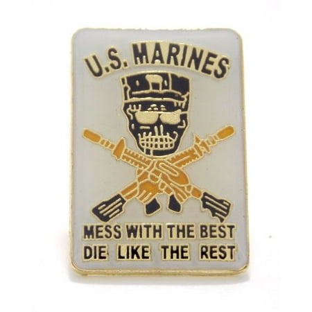 Wholesale Lot of 12 - US Marine Corps Special Forces Mess with Best Die with the Rest Hat Pins (Best Us Wholesale Suppliers)