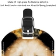 thumbnail image 4 of Square 2Pack PU Leather Panda Sunflower Cruise Luggage Tag with Privacy Cover and Name ID Tag for Travel Handbags Backpacks Luggage Tags, 4 of 6