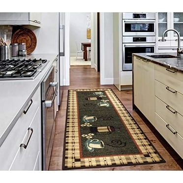 SussexHome Non Skid Washable Kitchen Runner Rug - Ultra-Thin 70 % ...