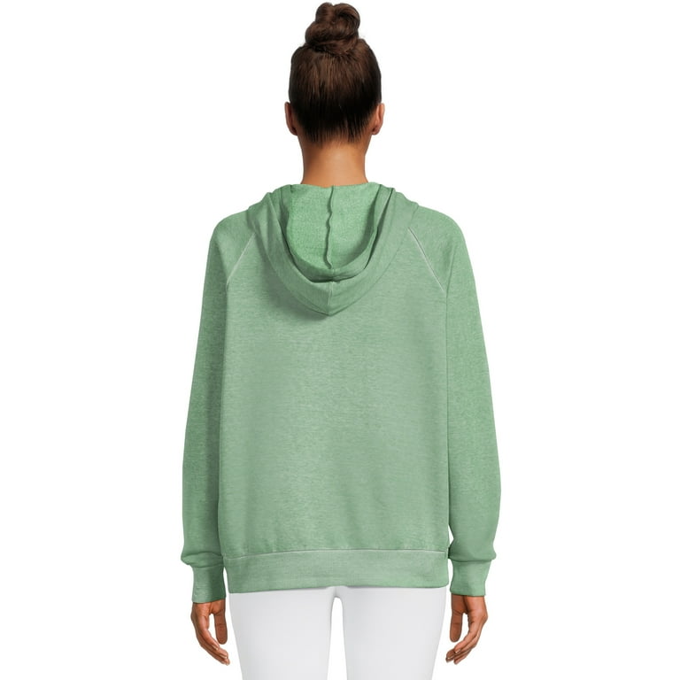 Time and Tru Women s Garment Washed Pullover Hoodie Walmart