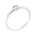 thumbnail image 3 of .925 Sterling Silver Miracle Set Diamond Accent Heart Shaped Promise Ring (J-K Color, I1-I2 Clarity) - Size 7, 3 of 8