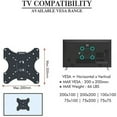 thumbnail image 6 of 14-43" TV Full Motion Tilting TV Wall Mount Bracket - Max VESA 200*200 - Extension Adjustable Rotatable Wall Mount Bracket TV Mount Wall - Holds up to 55 Lbs, 6 of 12
