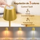 thumbnail image 2 of Lámparas de Mesa Inalámbrica 2 Pack, Lámpara de Escritorio Recargable, 5000 mAh, 3 Niveles de Brillo, Luz Nocturna de Control Táctil para Restaurante, Recámara, Bares (Oro-2pzs), 2 of 11