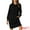 Black, variant on DARING DIVA Pullover Sweatshirt Long Sleeve Hoodie Dress with Pockets L Red