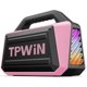thumbnail image 1 of wonima11 Wireless Bluetooth Speakers - Portable Speaker 80W Peak, 20H Playtime, Light Shows, Loud Speaker with Strong Bass, BT 5.3, TWS, IPX6 Waterproof for Home Travel Outdoor Beach Camping - Pink, 1 of 1