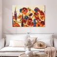 thumbnail image 2 of Elephant Stock Joyful Garden Wall Art - Horizontal Canvas Wall Art - Living Room Wall Decor - Floral And Botanical Canvas - Orange And Yellow Decor By Silvia Vassileva - 45" x 30", 2 of 8