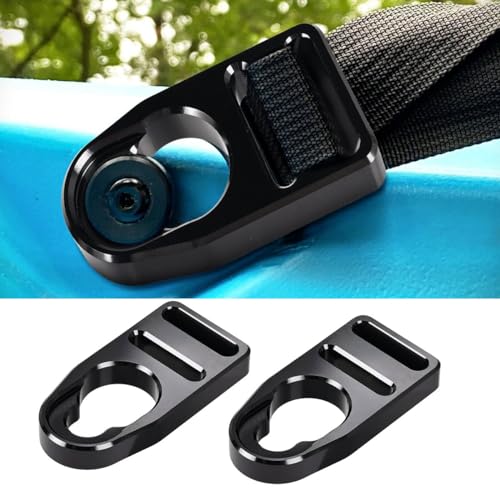 Canitu Strap Replacement Buckle Clip,Aluminum Machining Latches Seat Hooks Repair Kit for Lifetime or Emotion Style Button Type Seat Straps Repair Kit for Kayak Seat