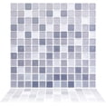 thumbnail image 6 of 5pcs Peel and Stick Backsplash 3D Mosaic Tile Stickers Gray Square Removable Self Adhesive Wall Tiles Stick-on Vinyl Tiles, 6 of 8