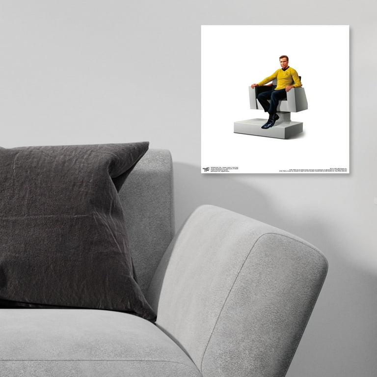 Gallery Pops Star Trek Captain James Kirk Chair Wall Art