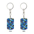 thumbnail image 2 of Naloa Hawaiian Style Print Keyfob with Split Key Ring and Print Labels, Key Labels Key Chain Tags, Luggage Tags, Car Key Chain Ring Keyfob Gift, 2 of 7