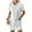 White, variant on Hooded Swimsuit Cover Up Terry Cloth Zipper Dress Beach Coverups with Pockets