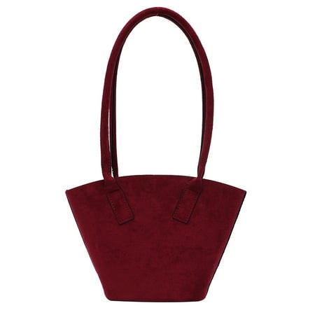 

Toyella Frosted hat bucket bag Wine Red