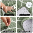 thumbnail image 5 of CozyDesg Shag Area Rugs,8'x10' Soft Fluffy Shaggy Carpet for Living Room,Large Rug for Bedroom Dining Room Home Decor Room Decor,Green & White, 5 of 8