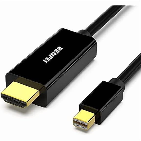 Mini DisplayPort to HDMI Cable, Mini DP to HDMI 10 Feet Cable (Thunderbolt Compatible) with MacBook Air/Pro, Surface Pro/Dock, Monitor, Projector