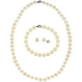 thumbnail image 2 of Jacmel Women's 4.5-5mm Freshwater Pearl Sterling Silver Necklace, Bracelet and Earrings 3-Piece Set, 2 of 2