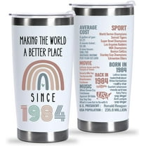 40th Birthday Gifts For Women Her, Turning 40 Years Old Birthday Gifts, Best Gifts for 40 Year Old Women Mom Wife Friends, 1984 Birthday Gifts, 40th Birthday Tumbler 20oz