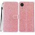 thumbnail image 6 of For Samsung A03 Core Case Bling Glitter Shiny Magnetic Closure Luxury PU Leather RFID Blocking Wallet Card Holder Hand Strap Folio Kickstand Flip Case Women Girls For Samsung Galaxy A03 Core, Rosegold, 6 of 7
