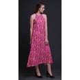 thumbnail image 3 of Bimba Robe de Plage d'Été pour Femme, Dos Nu, Col Licou, Soirée, X-Grand à Motif Floral, 3 of 6