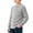 Gray, variant on Lmnyox Sweaters for Kids Fall Winter Solid Color Button Crew Neck Pullover Long Sleeve Knitted Sweater Tops