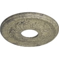 thumbnail image 3 of Ekena Millwork 12 1/8"OD x 3 1/2"ID x 1"P Palmetto Ceiling Medallion (Fits Canopies up to 4 7/8"), Hand-Painted Castle Stone Crackle, 3 of 6