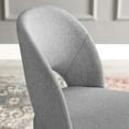 thumbnail image 4 of Side Dining Chair, Fabric, Black Grey Gray, Modern Contemporary Urban Design, Kitchen Room Cafe Bistro Restaurant Hospitality, 4 of 9