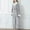 Gray, variant on Patlollav Women and Mens Gown Pajamas Sleepwear Thicken Coral Fleece Robe Bathrobe Pocket+Belts