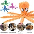 thumbnail image 4 of Orange Octopus Plush Dog Toy for Small and Medium-Sized Pets - Durable, Non-Filler, Interactive Chew Toy for Training, 4 of 4