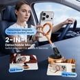 thumbnail image 3 of Imego Magnetic Car Phone Holder 360 Suction Dashboard Windshield Mount Compatible for iPhone 12-17,Orange, 3 of 13